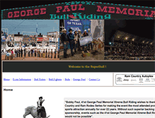 Tablet Screenshot of georgepaulmemorialbullriding.com